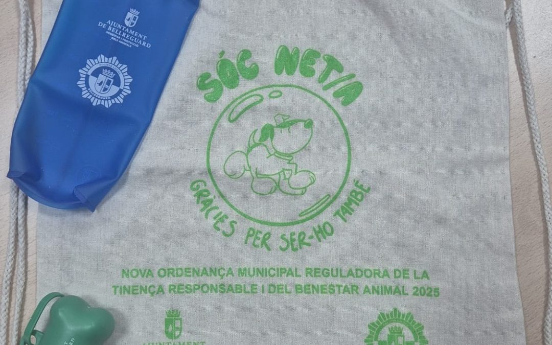 Bellreguard impulsa la campanya “Jo soc net/a, gràcies per ser-ho també” per fomentar la tinença responsable i el benestar animal